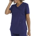 thumbnail image 3 of Scrubstar Women's Antimicrobial Premium Ultimate Mock Wrap Scrub Top, 3 of 11