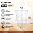 thumbnail image 2 of Berry Bloom 100 Copas Reutilizables, Vasos Elegantes para Fiestas, Bodas, Postre, Cócteles, Vino (10 ONZAS), 2 of 6