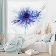 thumbnail image 5 of Watercolor Flower Tapestry, Cornflower Summer Botanic Floral Blooming Plants Print, Fabric Wall Hanging Decor for Bedroom Living Room Dorm, 2 Sizes, Navy Blue White Green, by Ambesonne, 5 of 9