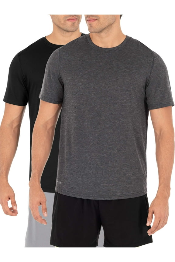 Men's Core Performance Short Sleeve Recycled Crew T-Shirt, 2 Pack