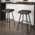 thumbnail image 3 of Amisco Tabouret de Bar Pivotant Robin 28.88" - Polyester Gris Charbon/métal Noir, 3 of 7