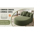 thumbnail image 6 of 51.6" Cloud Couch Sofa Bed for Living Room, Modern Green Chaise Lounge with Two Supportive Pillows, Boneless Compression Design, 6 of 18