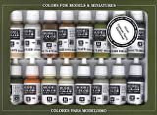 Vallejo Earthtone Colors Paint Set, 17ml