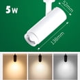 thumbnail image 3 of FSLiving H Type Track Lighting,White Ceiling Spotlighting Remote Control with Stepless dimming,Color Changing Adjustable Zoom Mini Lights for Kitchen Island Accent Task Wall - Set of 3, 3 of 7