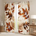 thumbnail image 2 of Castle Fairy Children Teens Tree Leaves Blackout Curtains Set of 2 (52x84 Each),Vintage Botanical Plants Window Curtains,Happy Autumn Fall Curtains and Drapes,Breathable Home Decor, 2 of 6