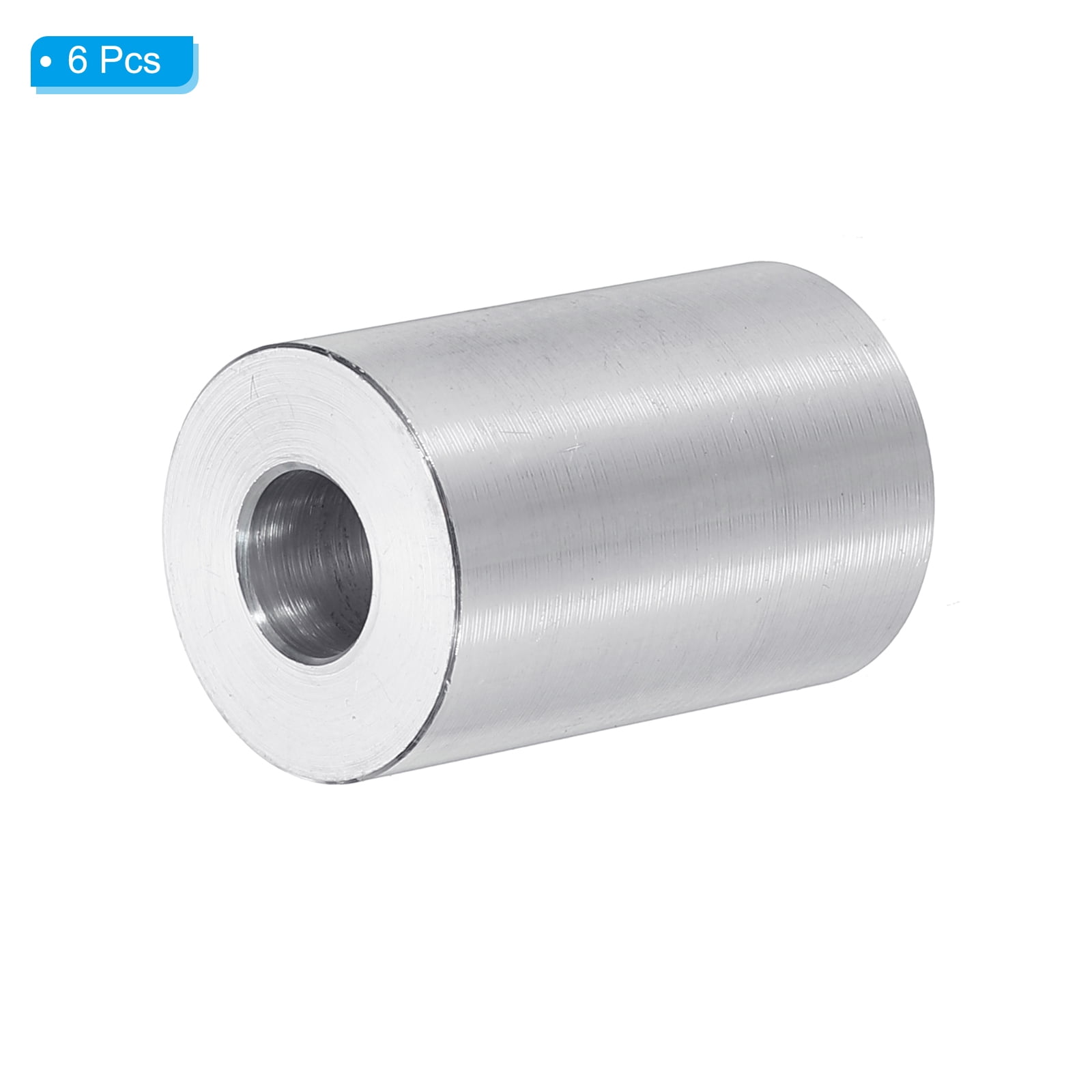 M8 Aluminum Spacers, 6 Pcs Metal Spacers Aluminum 8.5mm ID x 20mm OD x 30mm L Aluminum Spacer Screw Standoff Round for 5/16 or M8 Screw Bolts