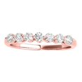 thumbnail image 2 of Diamond Engagement Ring For Women 0.75 Carat Round Shape Lab Grown Diamond 7 Stone Engagement Ring Band In 10K Solid Rose Yellow White Gold, 2 of 5