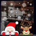 thumbnail image 2 of Pegatinas navideñas para ventana, adorno de Papá Noel, Pvc, muñeco de nieve, alce, carteles, pasta para ventana, decoración de Año Nuevo 2024, 2 of 4