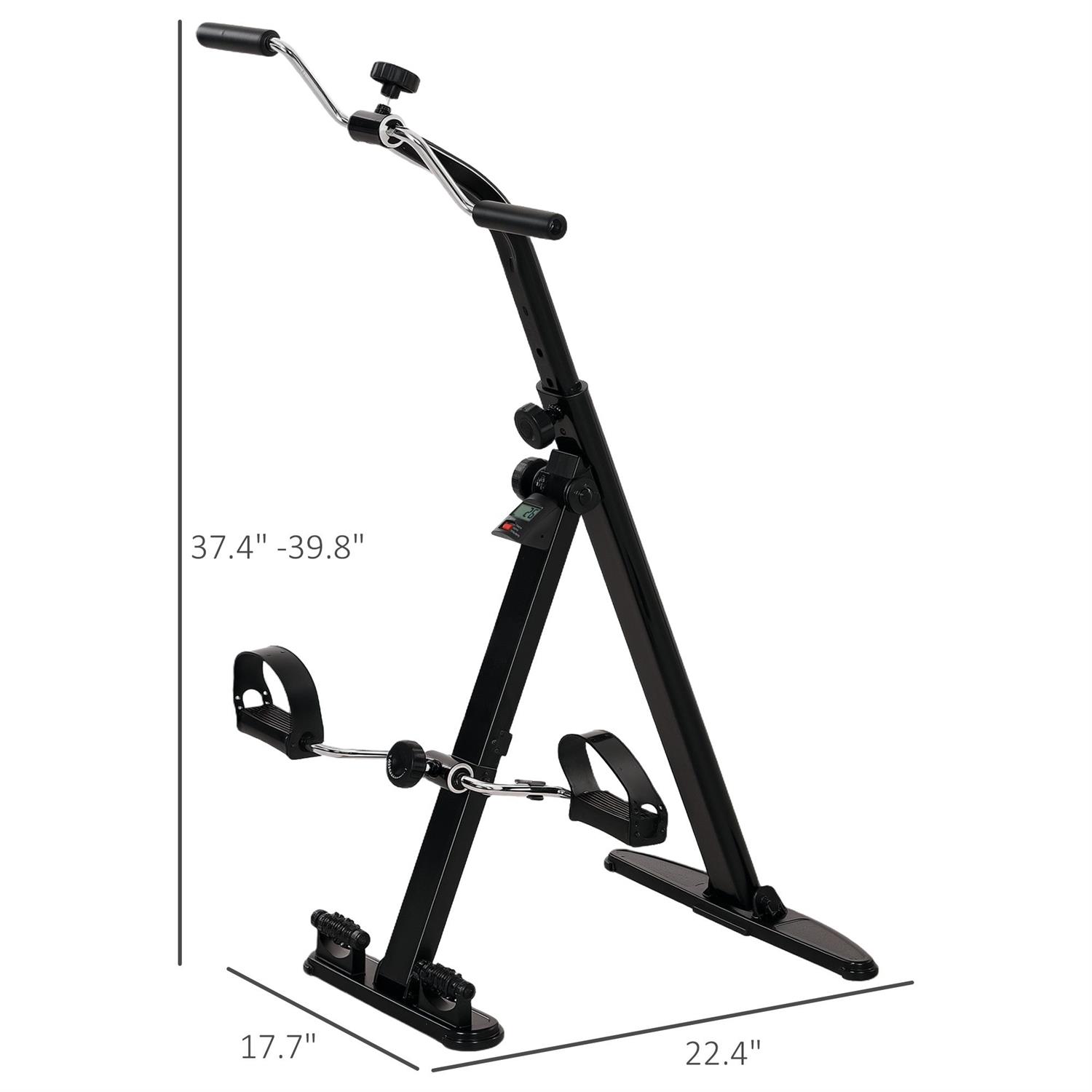 Demi Bonn Foldable Seated Pedal Exerciser, Leg Exercise Bike with LCD Monitor for Seniors, Ideal for Rehabilitation Recovery Therapy