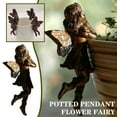 thumbnail image 3 of Ruifaya Flower Fairy Potted Pendant,Miniature Hanging Fairy Figurines Mini Fairy Garden Planter Pot Hanger Vintage Angel Statue Flying Fairies Figurines Home Office Desk Ornaments, 3 of 8