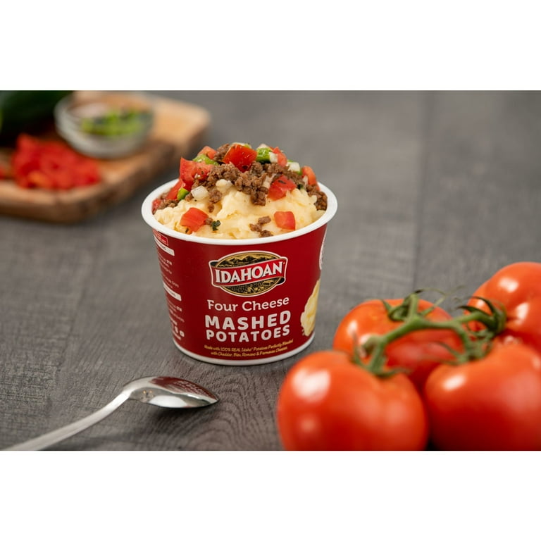 Idahoan Four Cheese Mashed Potatoes 1.5 oz Cup Walmart