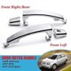 thumbnail image 3 of 2X Front Left with Keyhole Front Right/Rear Chrome ABS Door Outer Handle Covers for Captiva Sport/A, 3 of 5