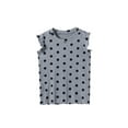 thumbnail image 4 of LIIPEE Girls Boys T-Shirts Summer Casual Polka Dot Printed Short Sleeve Round Neck Vest Blouse Child Trendy Weekend Tee Shirts,Grey,4-5 Years, 4 of 4