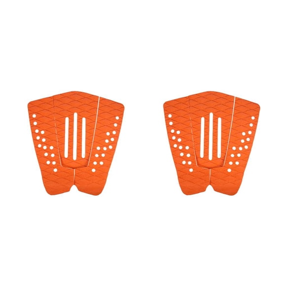 Soidarity Almohadilla trasera Estera de surf Suministros de surf Accesorios deportivos Superficie lisa Ahorro de espacio Almohadillas Naranja 2piezas