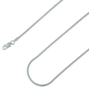 925 Sterling Silver, Italian Solid Cuban Curb Link Chain 1.70mm Necklace - Hypoallergenic and Tarnish Resistant - By Oliver & Navy