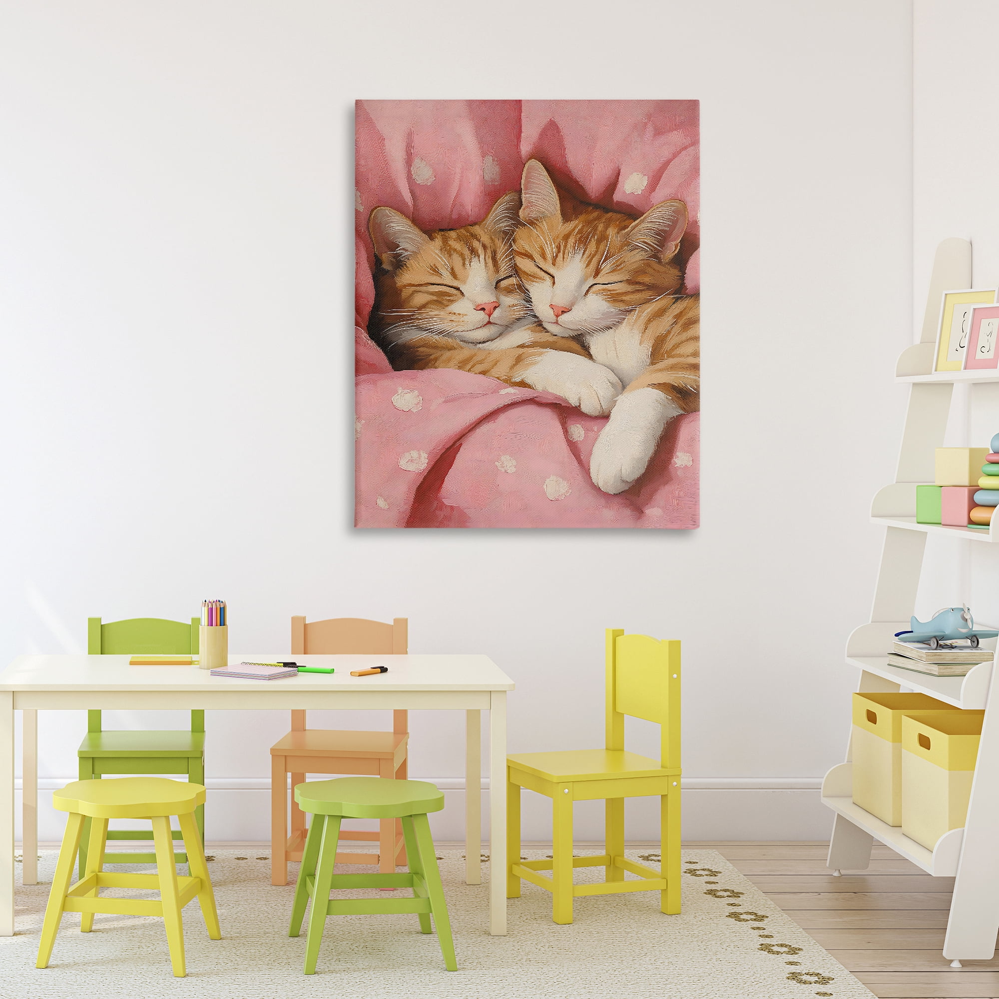Stupell Industries Sleeping Orange Cats Embrace Canvas Wall Art, design by The Prints Vibe