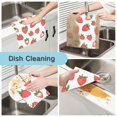 thumbnail image 2 of Yayeee 6 Pack Kitchen Dish Cloths for Washing Dishes Soft Absorbent Microfiber Towels, Strawberry, 2 of 9