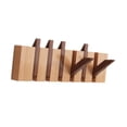 thumbnail image 4 of Perchero de madera para pared con forma de piano, perchero con gancho para colgar en la pared, único, abatible hacia abajo, moderno para entrada de 6 teclas, 4 of 9