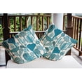 thumbnail image 3 of Simply Daisy 18" x 18" Scandinavian Blue Polyester Throw Pillow, 3 of 3