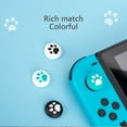thumbnail image 3 of Huanledash 4Pcs Cat Paw Joystick Thumb Stick Grip Cap for NS Switch Lite Game Controller, 3 of 8