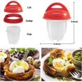 thumbnail image 2 of Cocedor de huevos de silicona, 6 piezas de huevos cocidos Cazador furtivo de silicona, cocedor de huevos para hornear Cocedor de huevos fácil Cocedor de huevos Gel de sílice de grado alimenticio sin Bpa Kuyhfg Bienvenido a Kuyhfg, 2 of 5