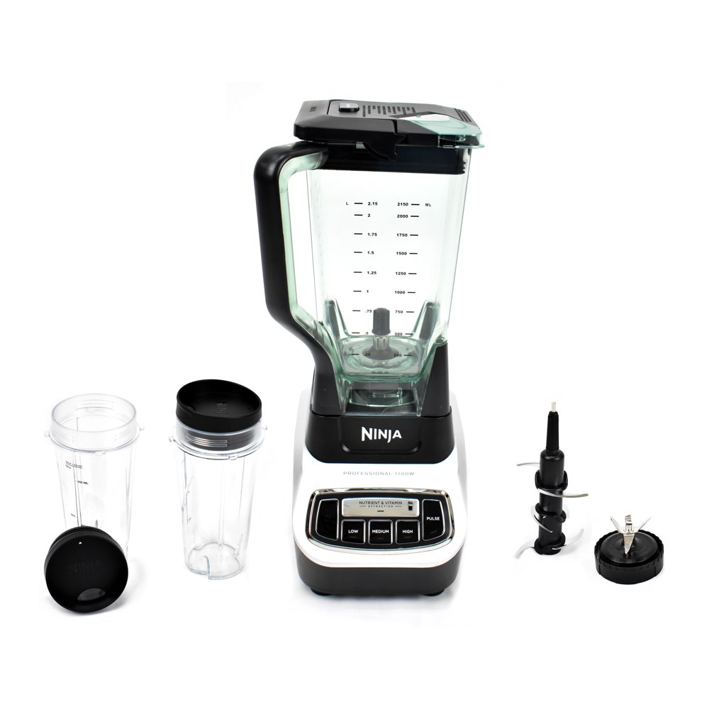 Refurbished Ninja Professional Blender System and Nutri Ninja Cups