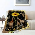 thumbnail image 2 of Giraffe Blanket Giraffe Decor Throw Blankets Cozy Fleece Flannel Blanket Soft Warm Plush Lightweight Bedding Little Giraffes Gifts for Women Men Girls Boys for Couch Sofa Bed 40"X50", 2 of 6