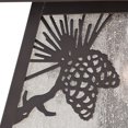 thumbnail image 4 of Vaxcel Whitebark 1 Light Bronze Rustic Outdoor Wall Lantern Clear Etched Glass, 4 of 5