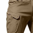 thumbnail image 3 of FRSASU Men's Stretch Cargo Pants Water Resistant Outdoor Lightweight Work Hiking Pants with Pockets Brown, 3 of 4