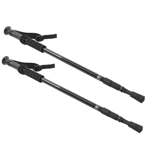 Bastones de senderismo de aleación de aluminio para exteriores, antideslizantes, kit de bastones de trekking para escalada y senderismo