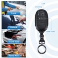 thumbnail image 3 of Unique Bargains Key Fob Cover with Keychain Leather Key Case Protector for Jeep for Dodge for Ram for Chrysler 200 Black, 3 of 8
