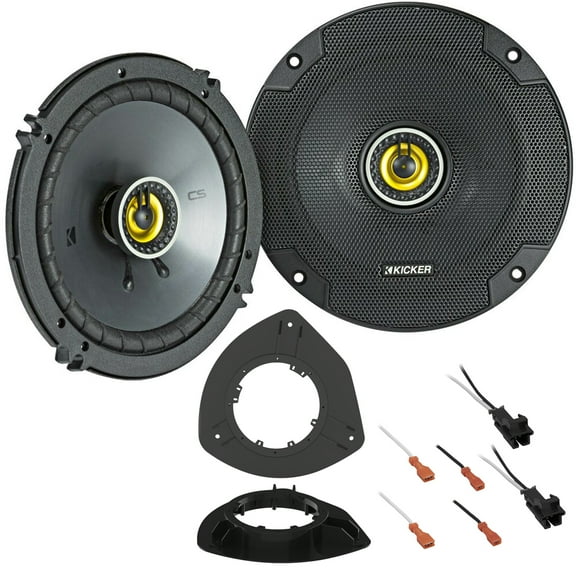 Kicker CS Series Front Door Speaker Replacement Package Fits 2002-2009 Chevrolet TrailBlazer, TrailBlazer EXT