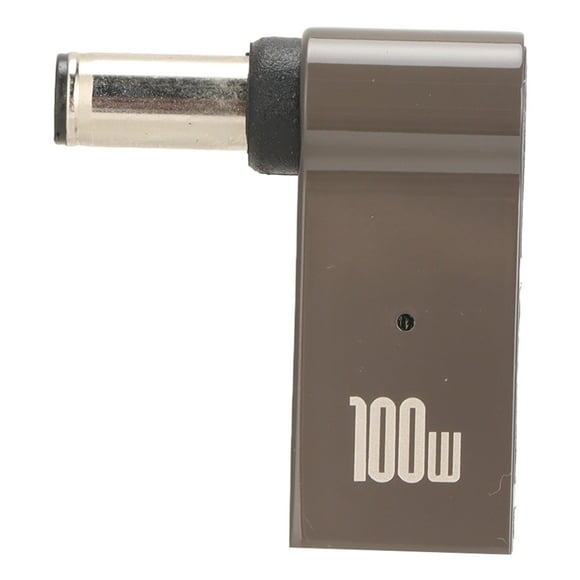 TYPE C Female USB to DC Adapter PD Fast Charging Chip Elbow Design Compact Portable 100W Notebook Power Adapter6x1.4mm