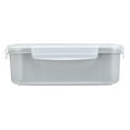 thumbnail image 3 of Mainstays Rectangle Gray BPA Free Food Storage Container with Airtight Seal, 2 Compartment, 3 of 5