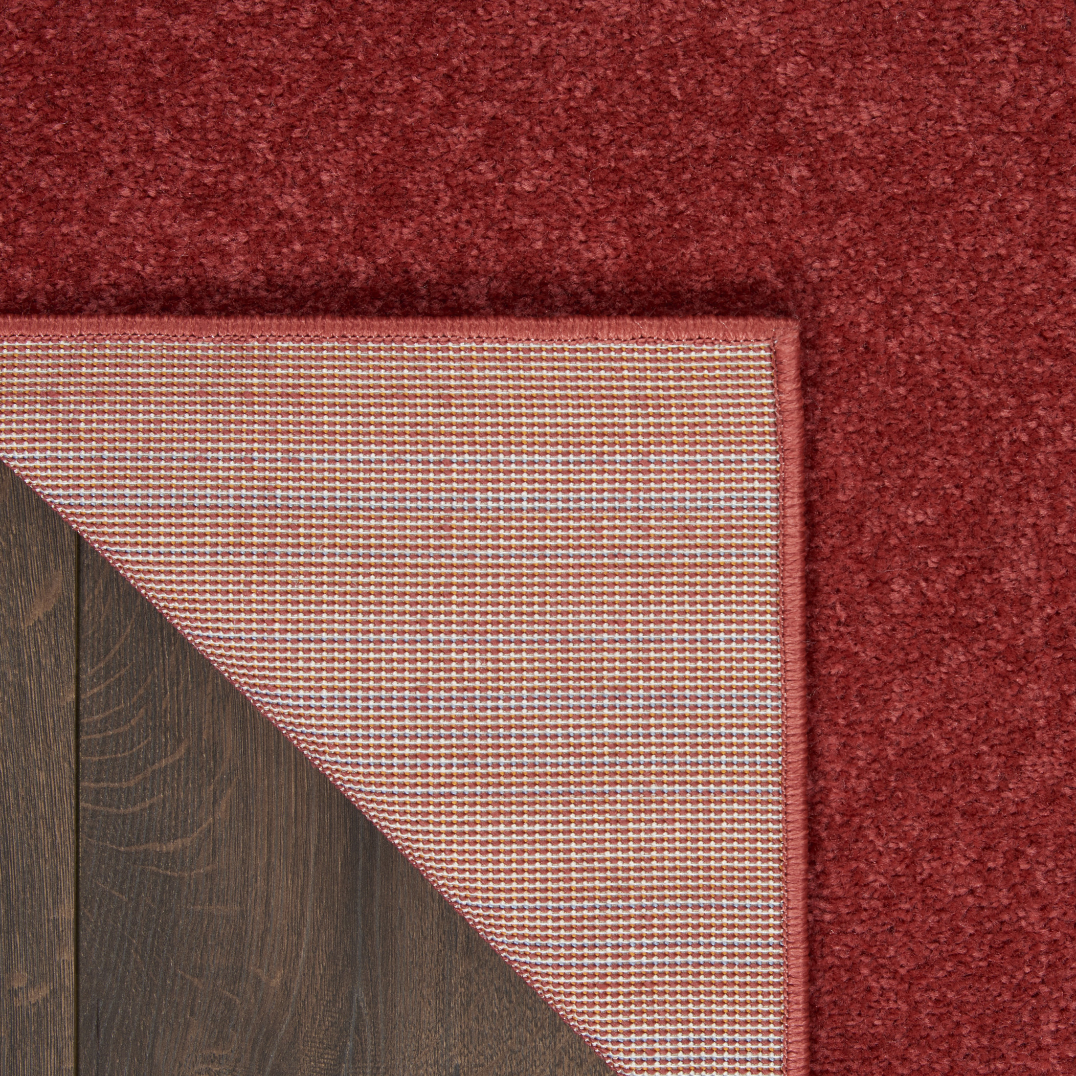 Nourison Essentials Indoor/Outdoor Brick Red 9' x 12' Area Rug, (9x12)