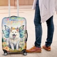 thumbnail image 4 of Welcome Spring Fairy Samoyed in Flower Meadow Travel Luggage Cover Siberian Sammy Dog Lover Suitcase Dust Protective Decor - 13002, 4 of 5