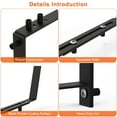 thumbnail image 2 of Adjustable Planter Box Brackets TeqHome 4 Packs Window Box Planter Mounts Black Iron Suitable for Fence Pergola Patio Garden Balcony, 2 of 12