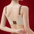 thumbnail image 5 of YHAJDS Women's Seamless Comfortable Daily Bra， Bras For Women Wireless Bra Color Block Striped Back Closure Lightweight Breathable Comfortable, 5 of 5