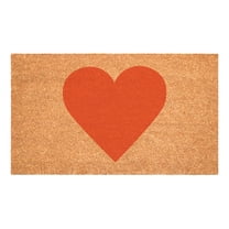 Calloway Mills Orange Heart Doormat, 36" x 72"