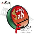 thumbnail image 2 of Ligne de Pêche 8X 150 m 8 Brins Tressée Résistance à l'Abrasion Élevée Ligne de Pêche Multifilament Ligne de Pêche Élevée Japon Orange Rouge X8-150 m-0,23 mm-31 Lb, 2 of 6