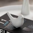 thumbnail image 2 of Uniquewise White Ceramic Bird Statue Gift & Decorative Accent for Living Room Bedroom Office Desktop Shelves Coffee Tables Cottage Spaces or Farmhouse Aesthetic Perfect for Minimalist Interiors, Large, 2 of 8