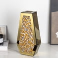 thumbnail image 6 of SHYFOY Gold Crushed Diamond Flower Vase – Tall Rhinestone Crystal Glass Vase for Centerpieces & Home Decor – Not for Water, 6 of 8