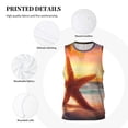 thumbnail image 3 of Rocae Starfish Sunset Sea Beach for Men's Basketball Jersey Lightweight and Breathable Athletic Tank Top,Quick-Drying Sports Jersey, 3 of 9
