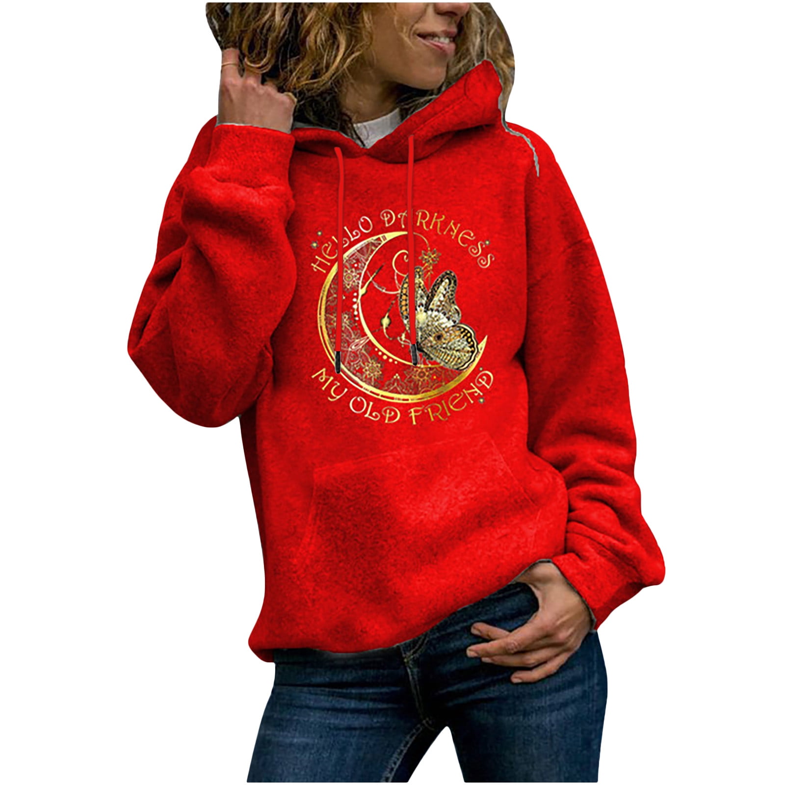 asdoklhq Womens Plus Size Tops Clearance,Winter Womens Casual Long