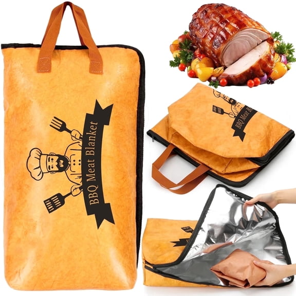 PUCACHI BBQ Blanket for Resting Meat, 21" Reusable BBQ Blanket for Beef, Pork, Turkey, Outdoor Grill & Smoker, Fathers Day Gifts