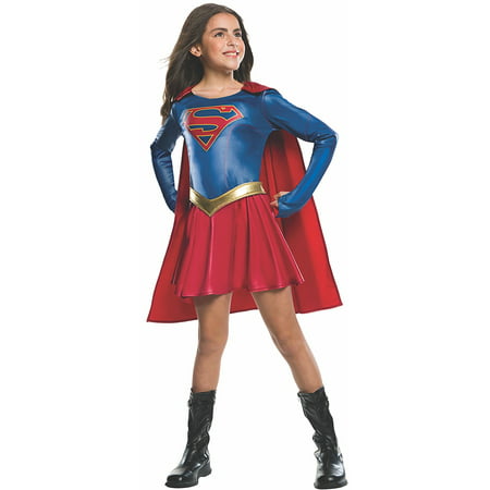 Costume Kids Supergirl TV Show Costume, Medium, NOTE: Costume sizes are different from clothing sizes; review the Rubie's size chart when.., By