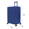 thumbnail image 2 of iFLY Hardside Transit 28" Checked Luggage, Royal Blue, 2 of 10