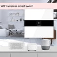 thumbnail image 5 of ATTOE WIFI Wireless Smart Switch Panel Touch LED Wall Light Switch Remote APP Control (1 Gang)-081402, 5 of 5