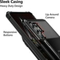 thumbnail image 4 of for Galaxy S23 Ultra Wallet Cover 4-Card Credit Card Holder ID Slot Scratch Resistant Dual Layer Hybrid Protective Hard Shell Rugged TPU Bumper Armor Case for Galaxy S23 Ultra 6.8" Black, 4 of 14
