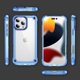 thumbnail image 4 of For iPhone 16 Pro Case Anti-drop TPU Frame Clear PC Back Cover - Transparent Purple, 4 of 5